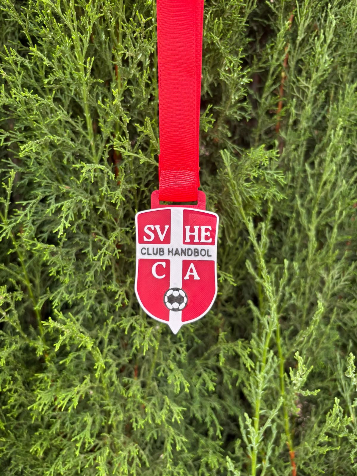 Medalla con el escudo del CH Sueca en relieve